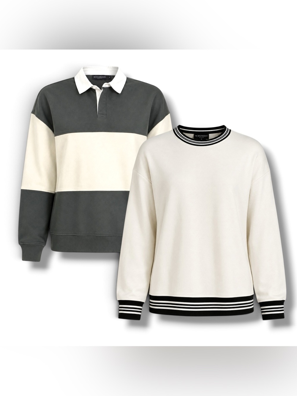 Two men’s No Boundaries sweatshirts, NWT